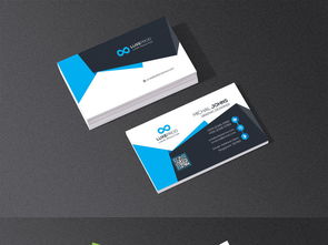 四色时尚公司 商务科技名片设计与高清PSD素材下载指南